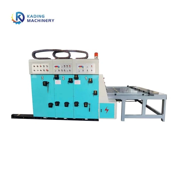 double colors chain feeding printer slotter die cutter