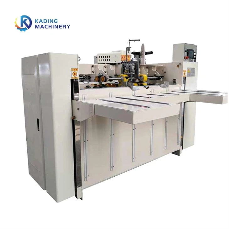 Single Piece Double Servo Motors Semi Automatic Carton Stitching Machine